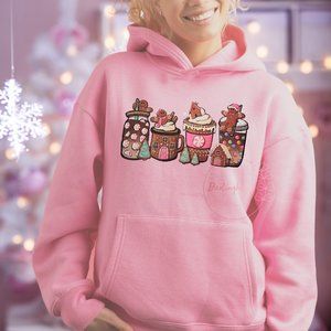 Gingerbread Holiday Drinks Unisex Graphic Hoodie Sweatshirt